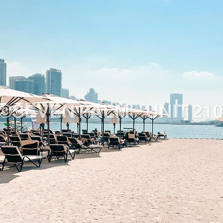 Luxus-Studio Mit Private Beach In Top-Lage, Meerblick & Infinity Pool! Dubai Exteriör bild