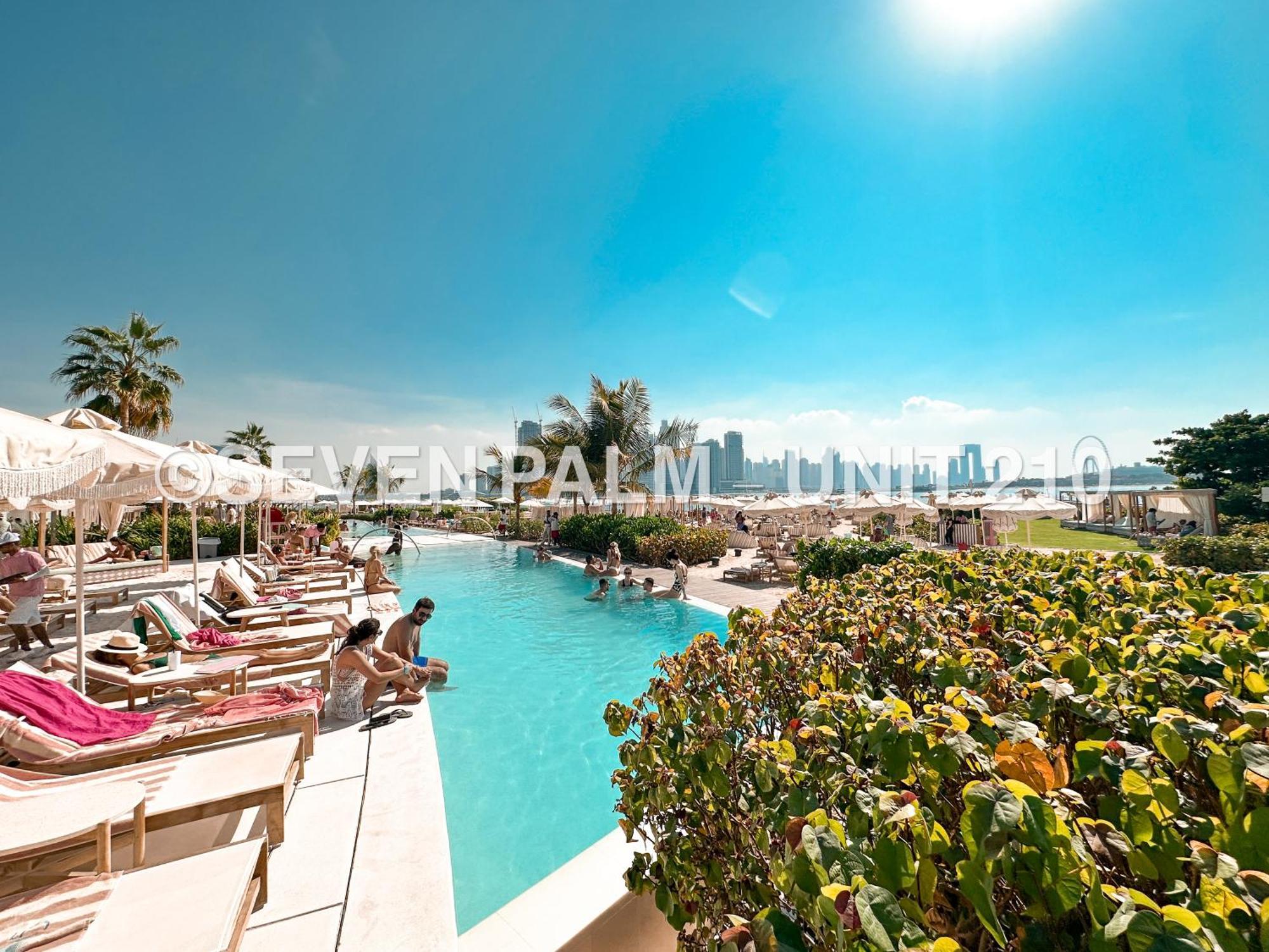 Luxus-Studio Mit Private Beach In Top-Lage, Meerblick & Infinity Pool! Dubai Exteriör bild
