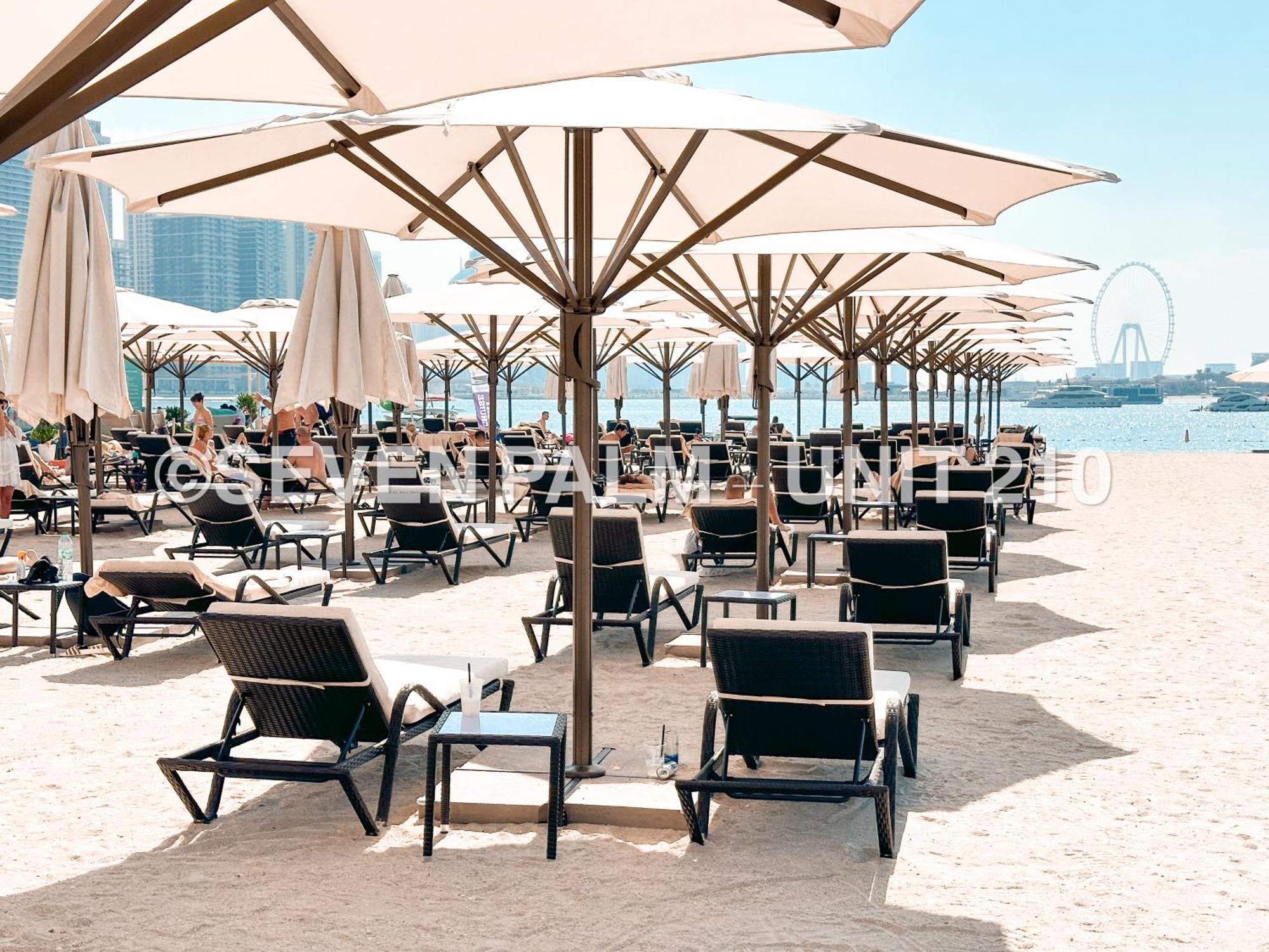 Luxus-Studio Mit Private Beach In Top-Lage, Meerblick & Infinity Pool! Dubai Exteriör bild