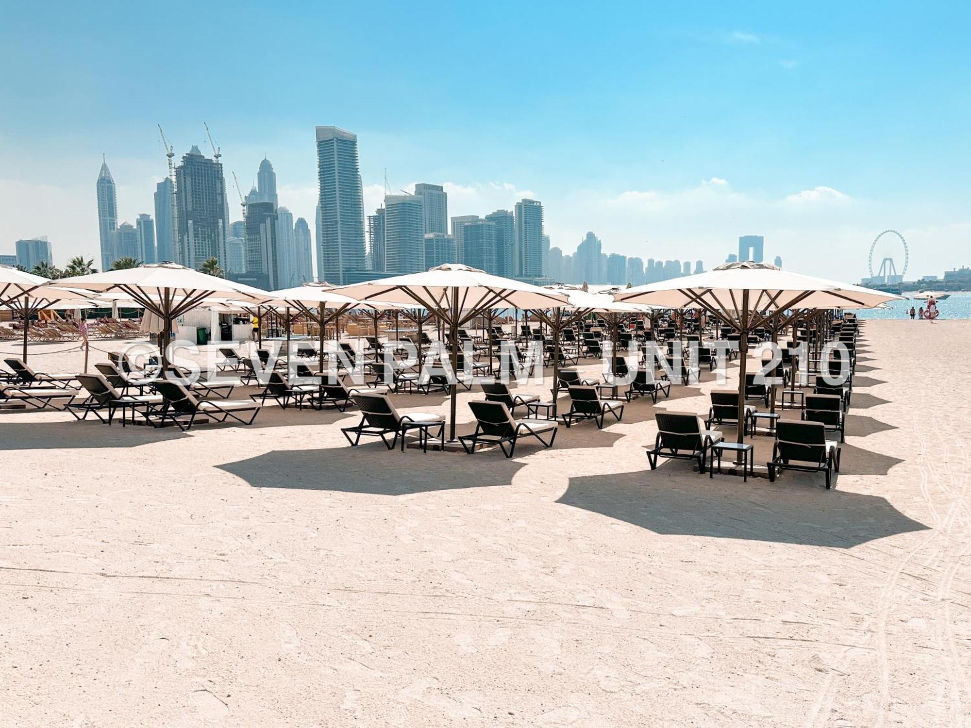Luxus-Studio Mit Private Beach In Top-Lage, Meerblick & Infinity Pool! Dubai Exteriör bild