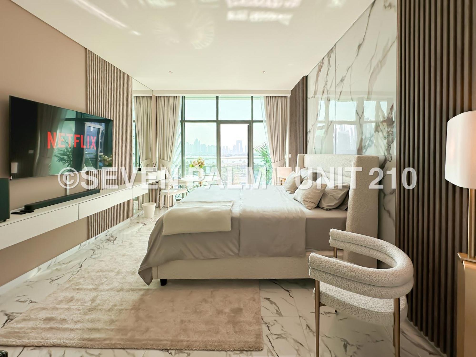 Luxus-Studio Mit Private Beach In Top-Lage, Meerblick & Infinity Pool! Dubai Exteriör bild